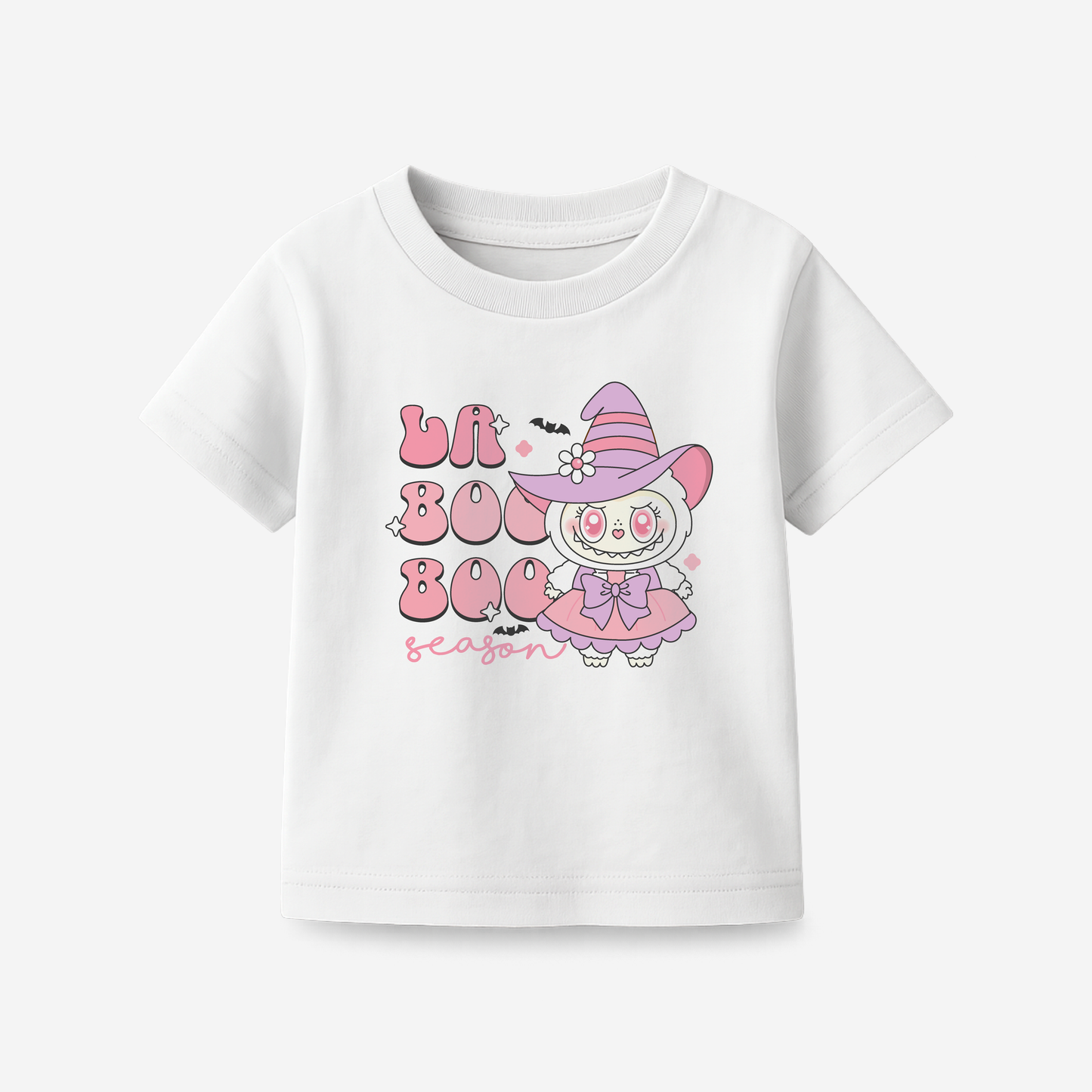 Playera Labubu Halloween Rosa