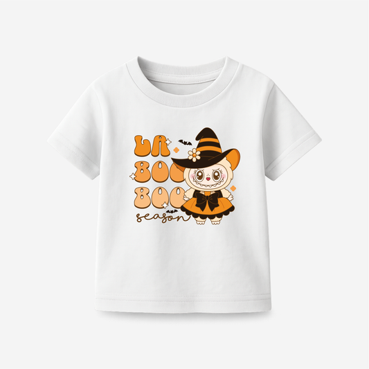 Playera Labubu Brujita Naranja