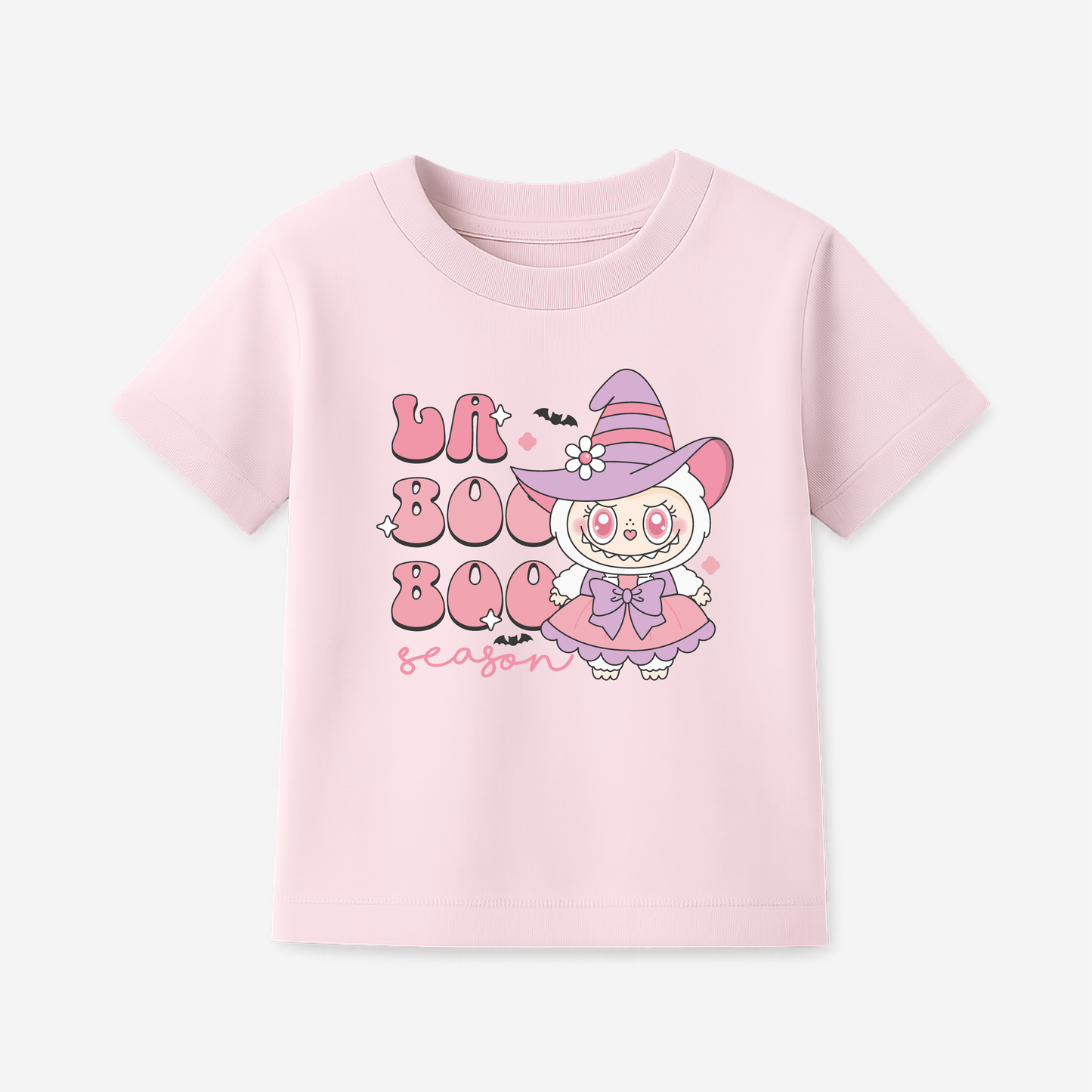 Playera Labubu Halloween Rosa
