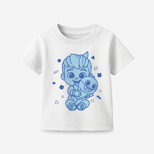 Playera Bebefinn Cute Blue